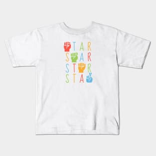 ASL Star- American Sign Language Kids T-Shirt